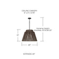CAPITAL LIGHTING, JASPER OUTDOOR HANGING-LANTERN, OUTDOOR CEILING LIGHT