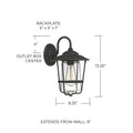 CAPITAL LIGHTING, CREEKSIDE OUTDOOR WALL-LANTERN, OUTDOOR WALL LIGHTS