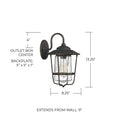 CAPITAL LIGHTING, CREEKSIDE OUTDOOR WALL-LANTERN, OUTDOOR WALL LIGHTS