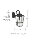 CAPITAL LIGHTING, CREEKSIDE OUTDOOR WALL-LANTERN, OUTDOOR WALL LIGHTS