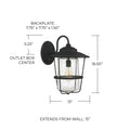 CAPITAL LIGHTING, CREEKSIDE OUTDOOR WALL-LANTERN, OUTDOOR WALL LIGHTS