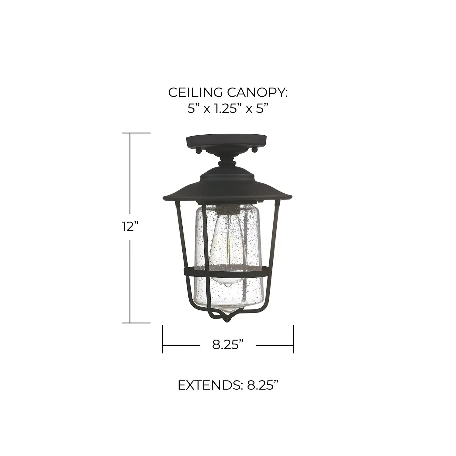 CAPITAL LIGHTING, CREEKSIDE OUTDOOR FLUSH MOUNT, OUTDOOR CEILING LIGHT