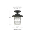 CAPITAL LIGHTING, CREEKSIDE OUTDOOR FLUSH MOUNT, OUTDOOR CEILING LIGHT