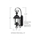 CAPITAL LIGHTING, CARRIAGE HOUSE OUTDOOR WALL-LANTERN, OUTDOOR WALL LIGHTS