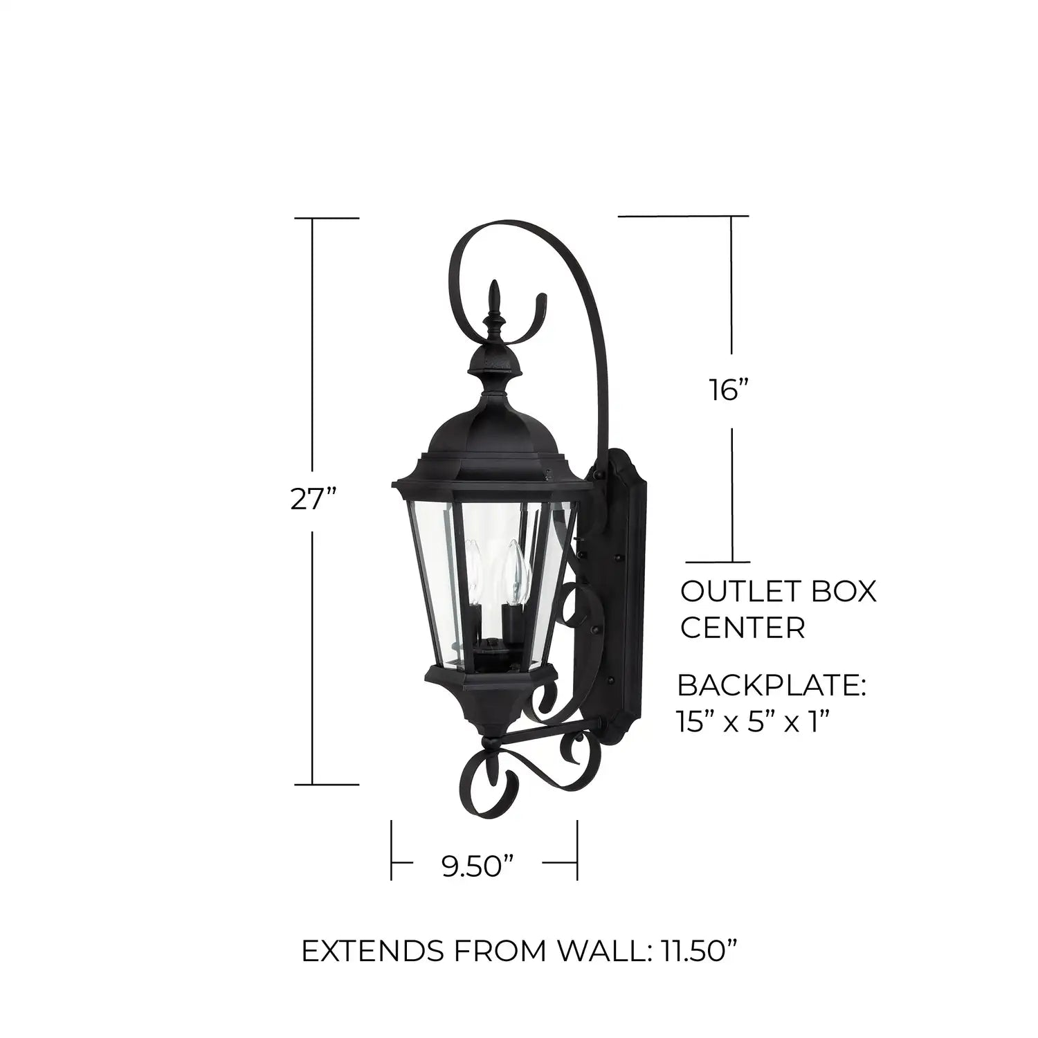 CAPITAL LIGHTING, CARRIAGE HOUSE OUTDOOR WALL-LANTERN, OUTDOOR WALL LIGHTS