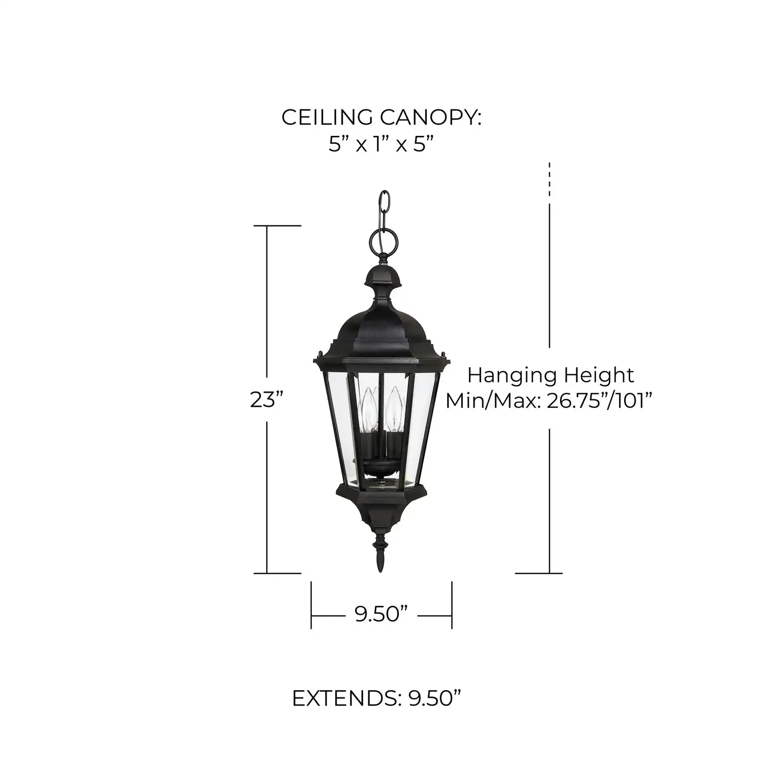 CAPITAL LIGHTING, CARRIAGE HOUSE OUTDOOR HANGING-LANTERN, OUTDOOR CEILING LIGHT