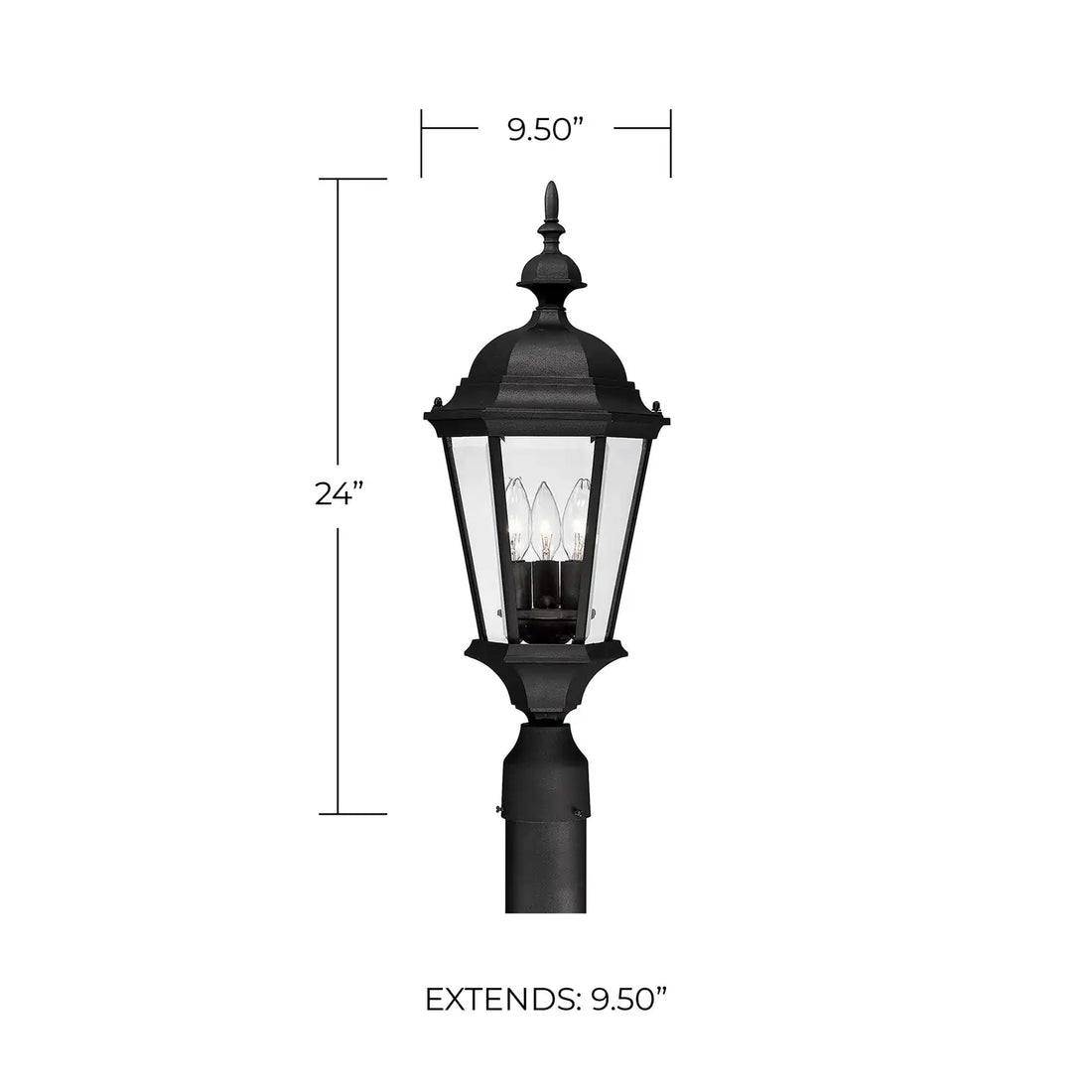 CAPITAL LIGHTING CARRIAGE HOUSE OUTDOOR POST-LANTERN - Post