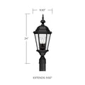 CAPITAL LIGHTING CARRIAGE HOUSE OUTDOOR POST-LANTERN - Post