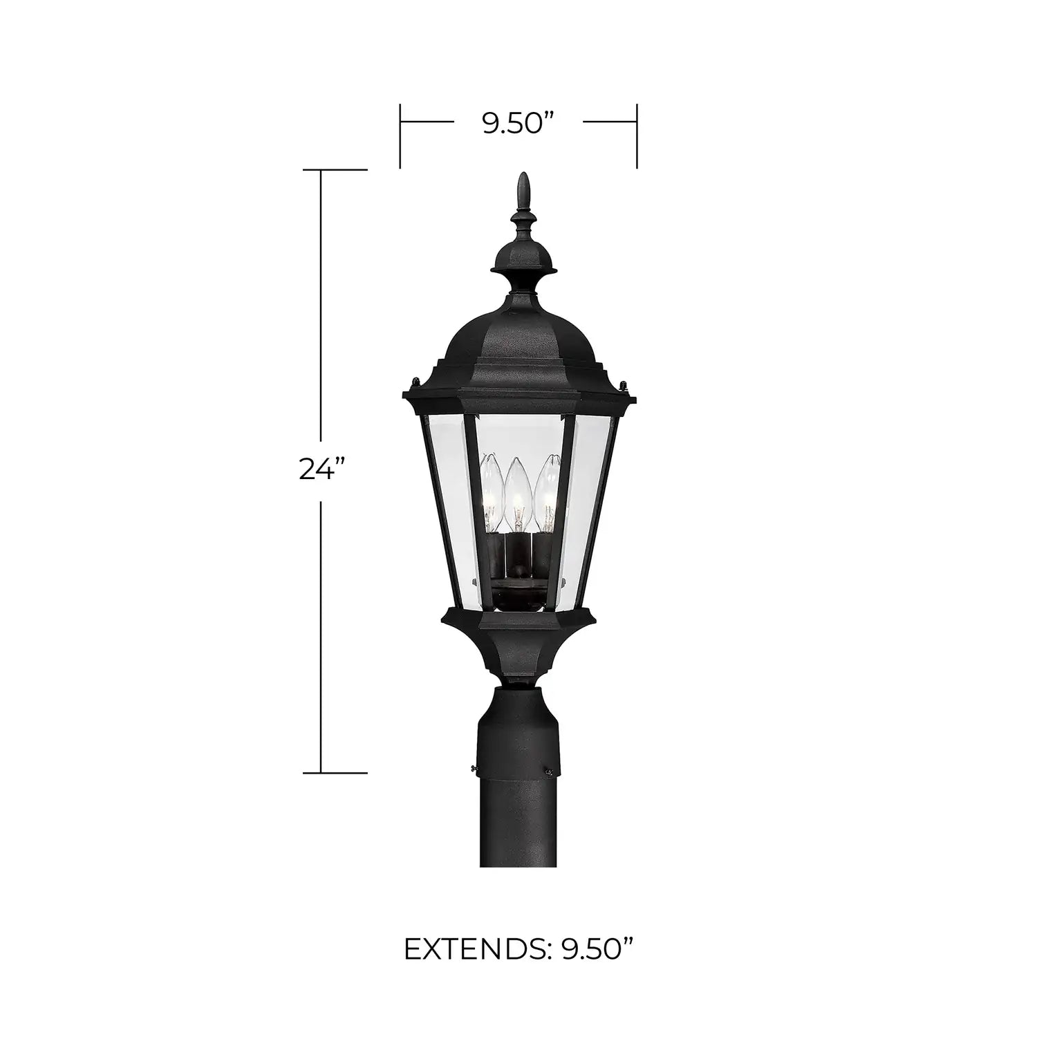 CAPITAL LIGHTING CARRIAGE HOUSE OUTDOOR POST-LANTERN - Post
