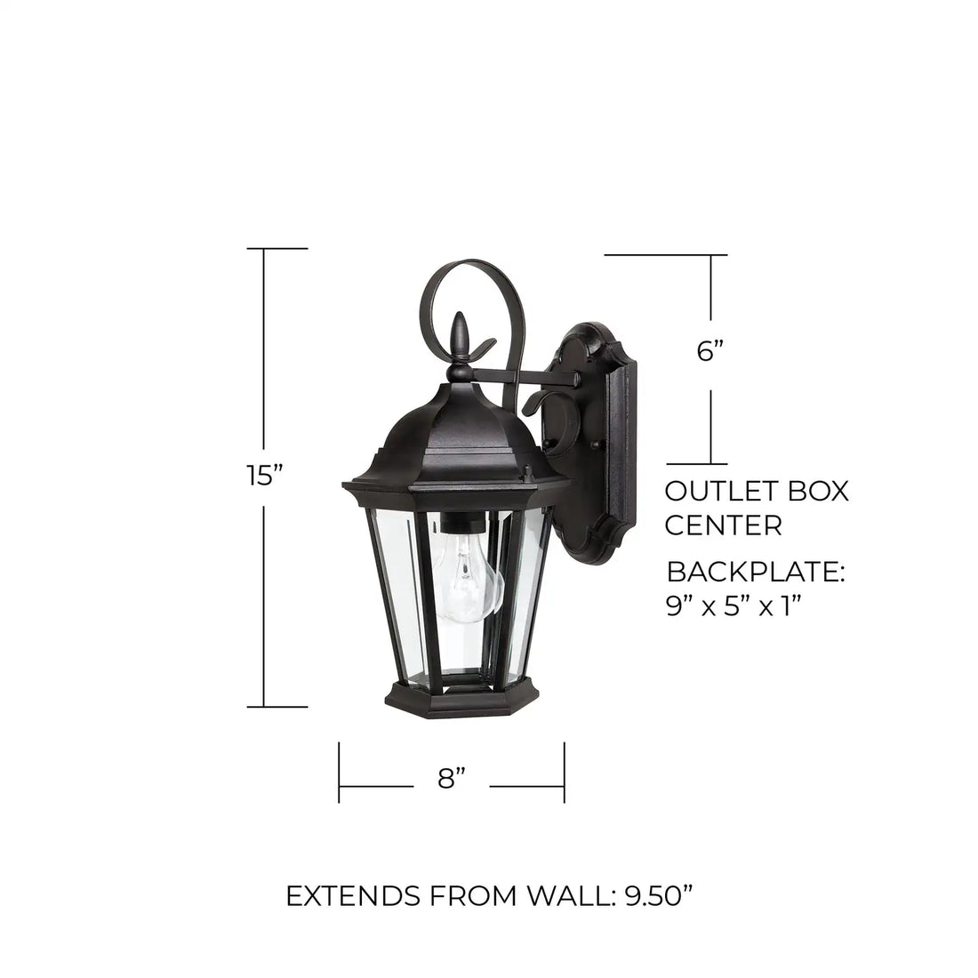 CAPITAL LIGHTING, CARRIAGE HOUSE OUTDOOR WALL-LANTERN, OUTDOOR WALL LIGHTS