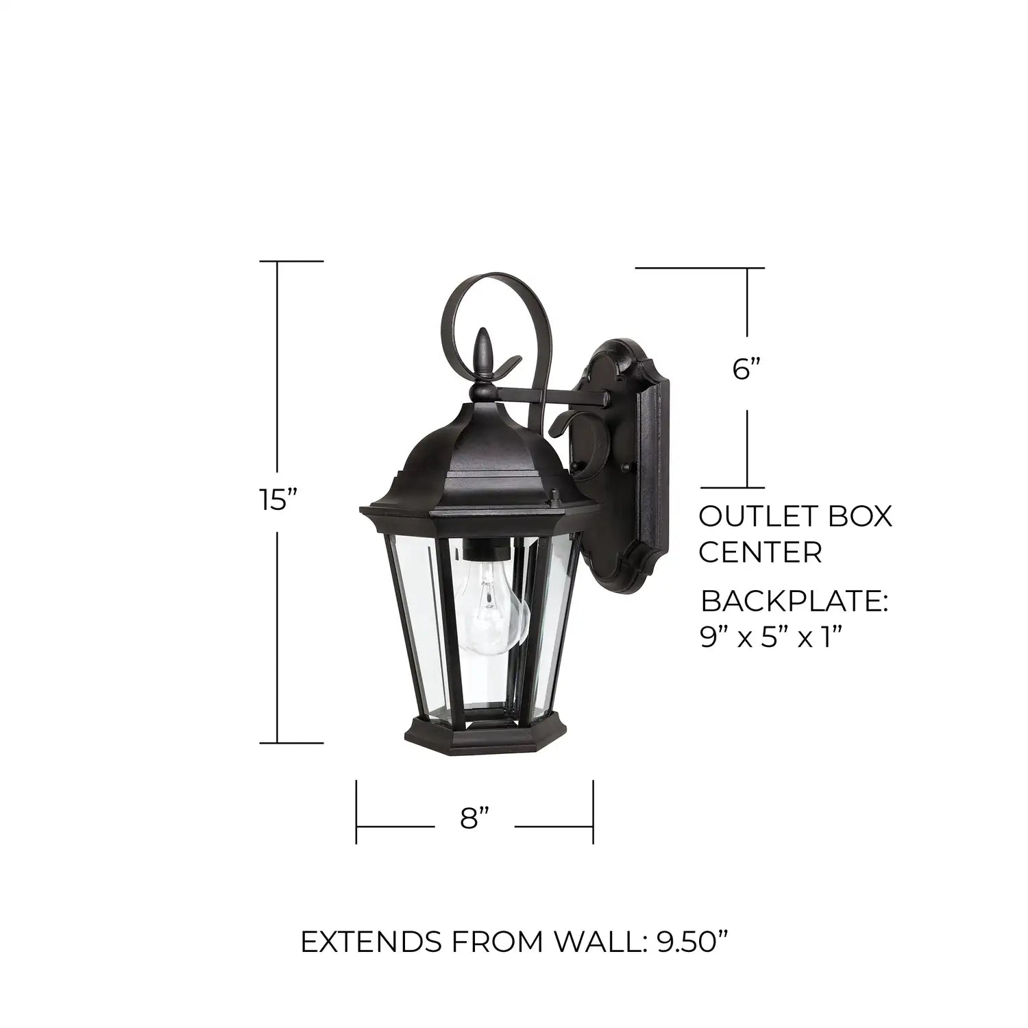 CAPITAL LIGHTING, CARRIAGE HOUSE OUTDOOR WALL-LANTERN, OUTDOOR WALL LIGHTS