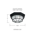 CAPITAL LIGHTING, OUTDOOR OUTDOOR FLUSH MOUNT, OUTDOOR CEILING LIGHT
