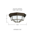 CAPITAL LIGHTING, OUTDOOR OUTDOOR FLUSH MOUNT, OUTDOOR CEILING LIGHT