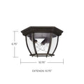 CAPITAL LIGHTING, OUTDOOR OUTDOOR FLUSH MOUNT, OUTDOOR CEILING LIGHT