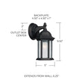 CAPITAL LIGHTING, MAIN STREET OUTDOOR WALL-LANTERN, OUTDOOR WALL LIGHTS