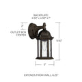 CAPITAL LIGHTING, MAIN STREET OUTDOOR WALL-LANTERN, OUTDOOR WALL LIGHTS