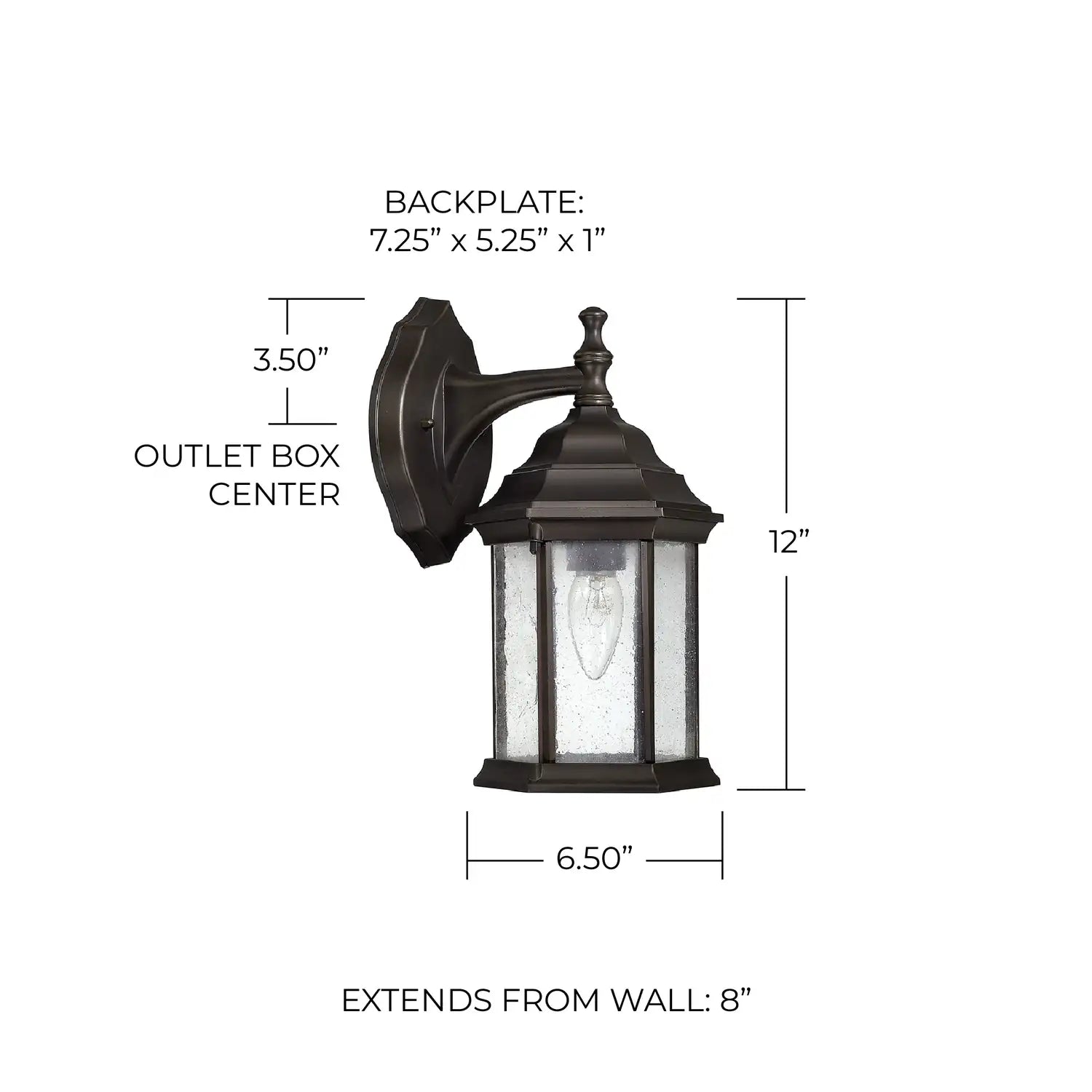 CAPITAL LIGHTING, MAIN STREET OUTDOOR WALL-LANTERN, OUTDOOR WALL LIGHTS