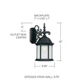 CAPITAL LIGHTING, MAIN STREET OUTDOOR WALL-LANTERN, OUTDOOR WALL LIGHTS