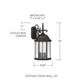 CAPITAL LIGHTING, MAIN STREET OUTDOOR WALL-LANTERN, OUTDOOR WALL LIGHTS