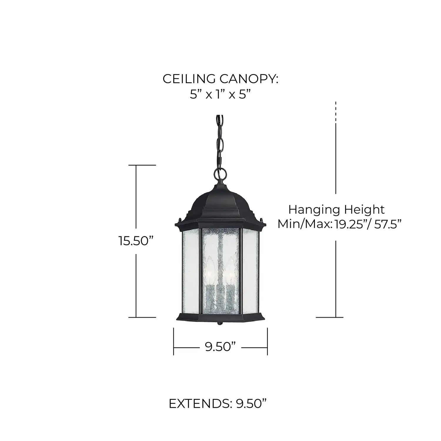 CAPITAL LIGHTING, MAIN STREET OUTDOOR HANGING-LANTERN, OUTDOOR CEILING LIGHT
