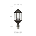 CAPITAL LIGHTING MAIN STREET OUTDOOR POST-LANTERN - Post