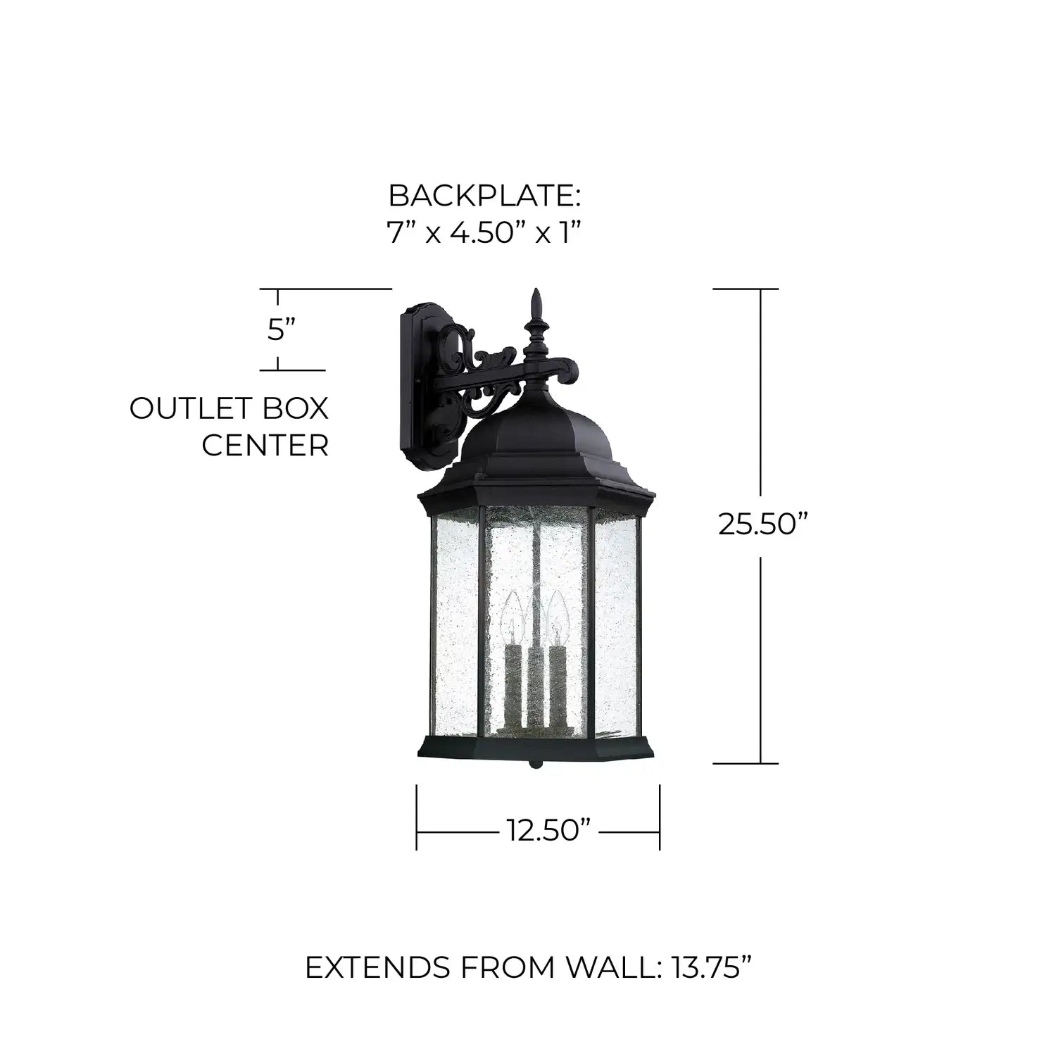 CAPITAL LIGHTING, MAIN STREET OUTDOOR WALL-LANTERN, OUTDOOR WALL LIGHTS