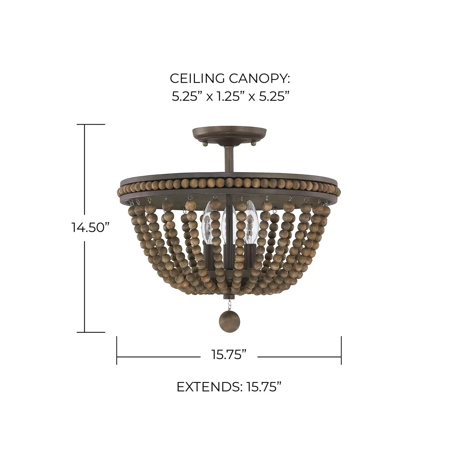 CAPITAL LIGHTING, HANDLEY SEMI-FLUSH, SEMI FLUSH MOUNT LIGHT
