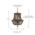 CAPITAL LIGHTING, HANDLEY CHANDELIER, CHANDELIER LIGHT