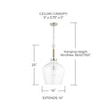 CAPITAL LIGHTING, BOLAND PENDANT, PENDANT LIGHT