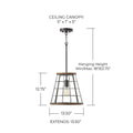 CAPITAL LIGHTING, BRACKEN PENDANT, PENDANT LIGHT