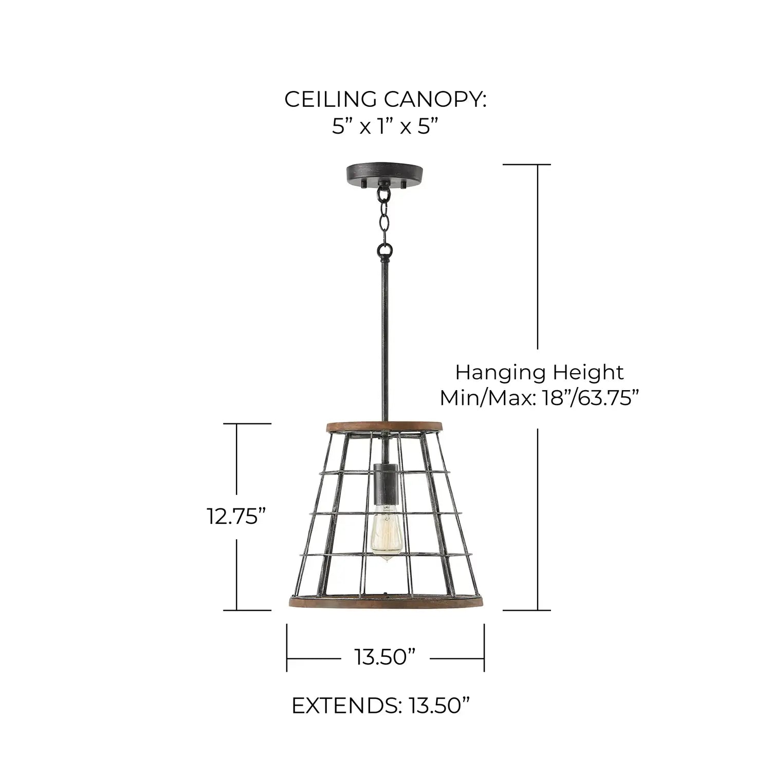 CAPITAL LIGHTING, BRACKEN PENDANT, PENDANT LIGHT