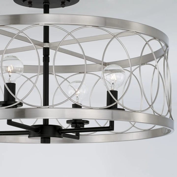 CAPITAL LIGHTING, MADELINE SEMI-FLUSH, SEMI FLUSH MOUNT LIGHT