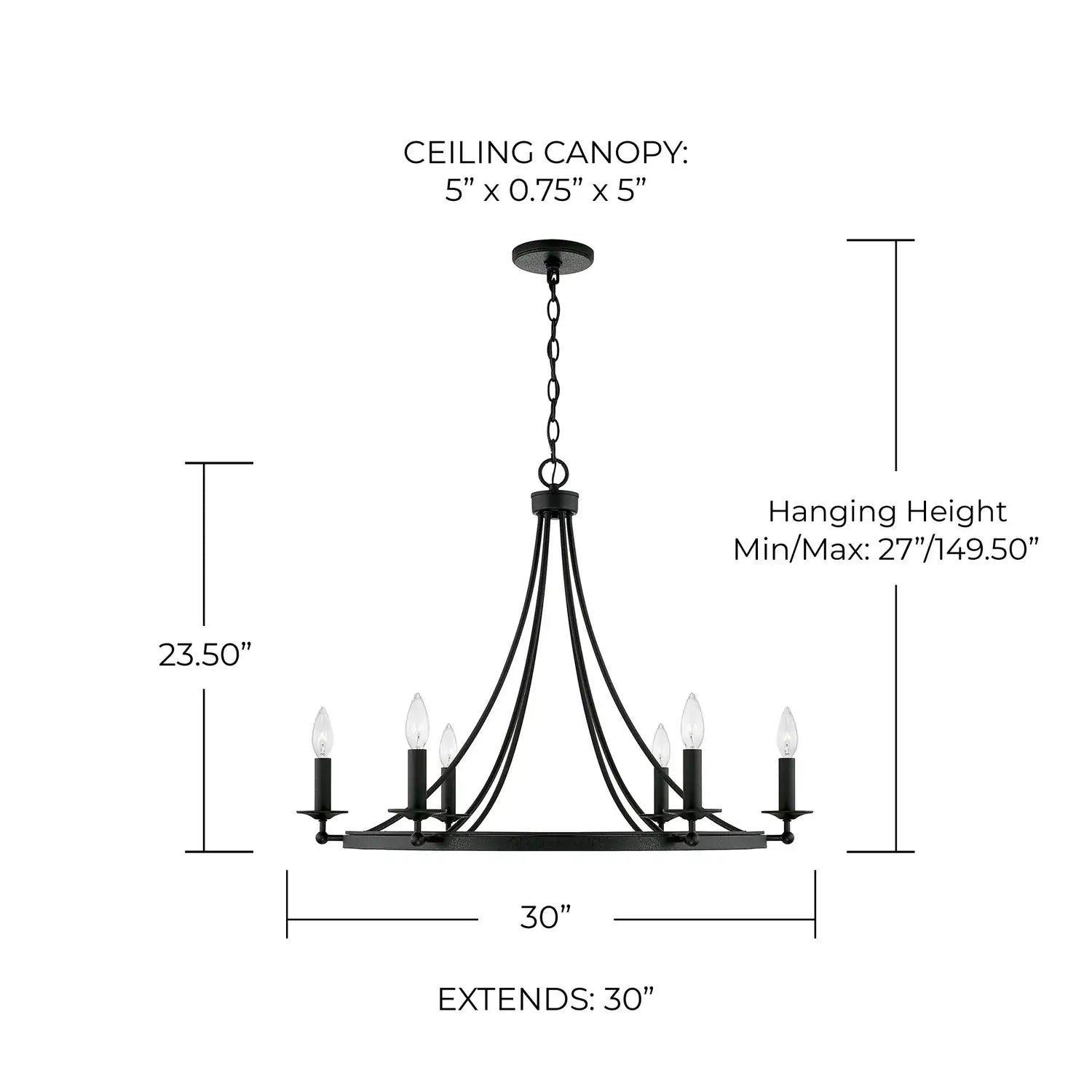 CAPITAL LIGHTING, TEMPE CHANDELIER, CHANDELIER LIGHT