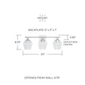 CAPITAL LIGHTING, RECE VANITY, VANITY LIGHT