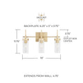 CAPITAL LIGHTING, RILEY VANITY, VANITY LIGHT