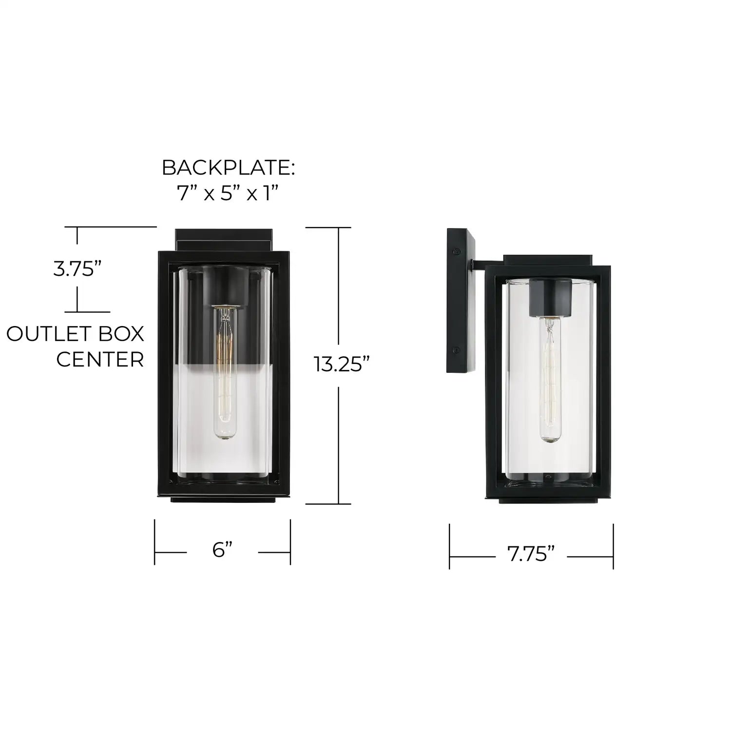 CAPITAL LIGHTING, KESSLER OUTDOOR WALL-LANTERN, OUTDOOR WALL LIGHTS
