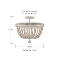 CAPITAL LIGHTING, HANDLEY SEMI-FLUSH, SEMI FLUSH MOUNT LIGHT