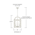CAPITAL LIGHTING, BREA FOYER, PENDANT LIGHT