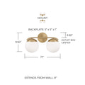CAPITAL LIGHTING, OLIVER VANITY, VANITY LIGHT