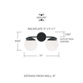 CAPITAL LIGHTING, OLIVER VANITY, VANITY LIGHT