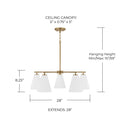 CAPITAL LIGHTING, CHARLIE CHANDELIER, CHANDELIER LIGHT