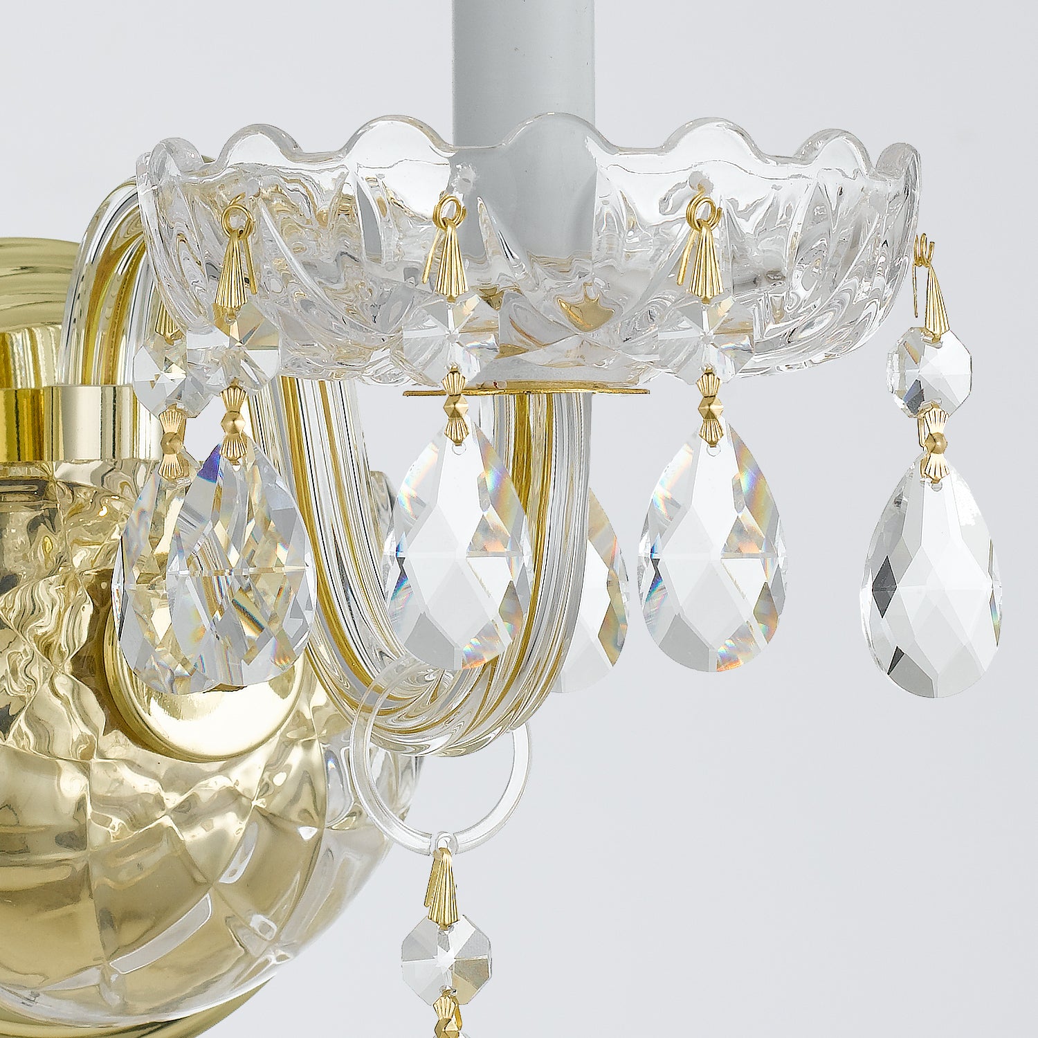CRYSTORAMA, TRADITIONAL CRYSTAL SCONCE, WALL SCONCES