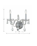 CRYSTORAMA, TRADITIONAL CRYSTAL SCONCE, WALL SCONCES