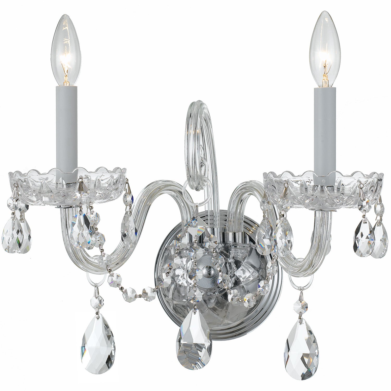 CRYSTORAMA, TRADITIONAL CRYSTAL SCONCE, WALL SCONCES