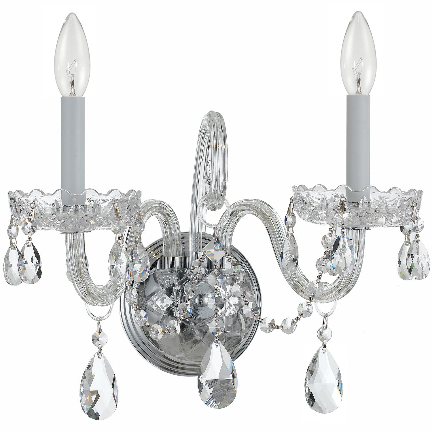 CRYSTORAMA, TRADITIONAL CRYSTAL SCONCE, WALL SCONCES