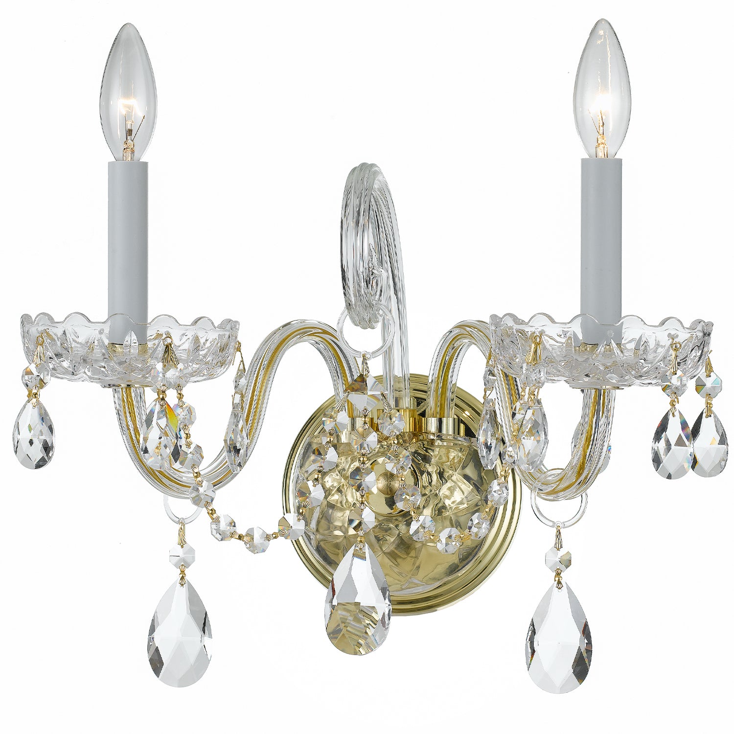 CRYSTORAMA, TRADITIONAL CRYSTAL SCONCE, WALL SCONCES