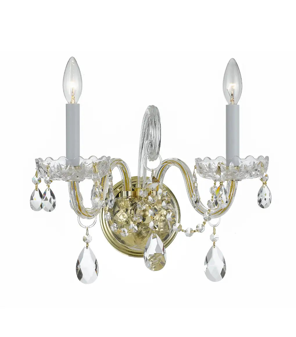 CRYSTORAMA, TRADITIONAL CRYSTAL SCONCE, WALL SCONCES