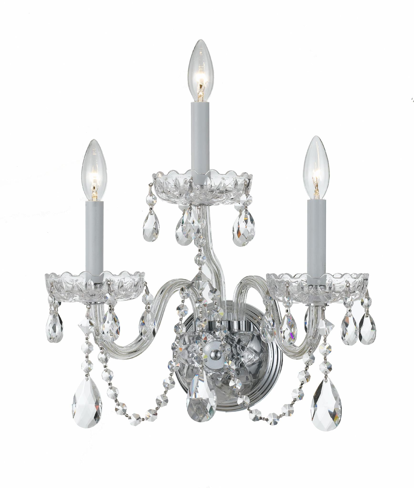 CRYSTORAMA, TRADITIONAL CRYSTAL SCONCE, WALL SCONCES
