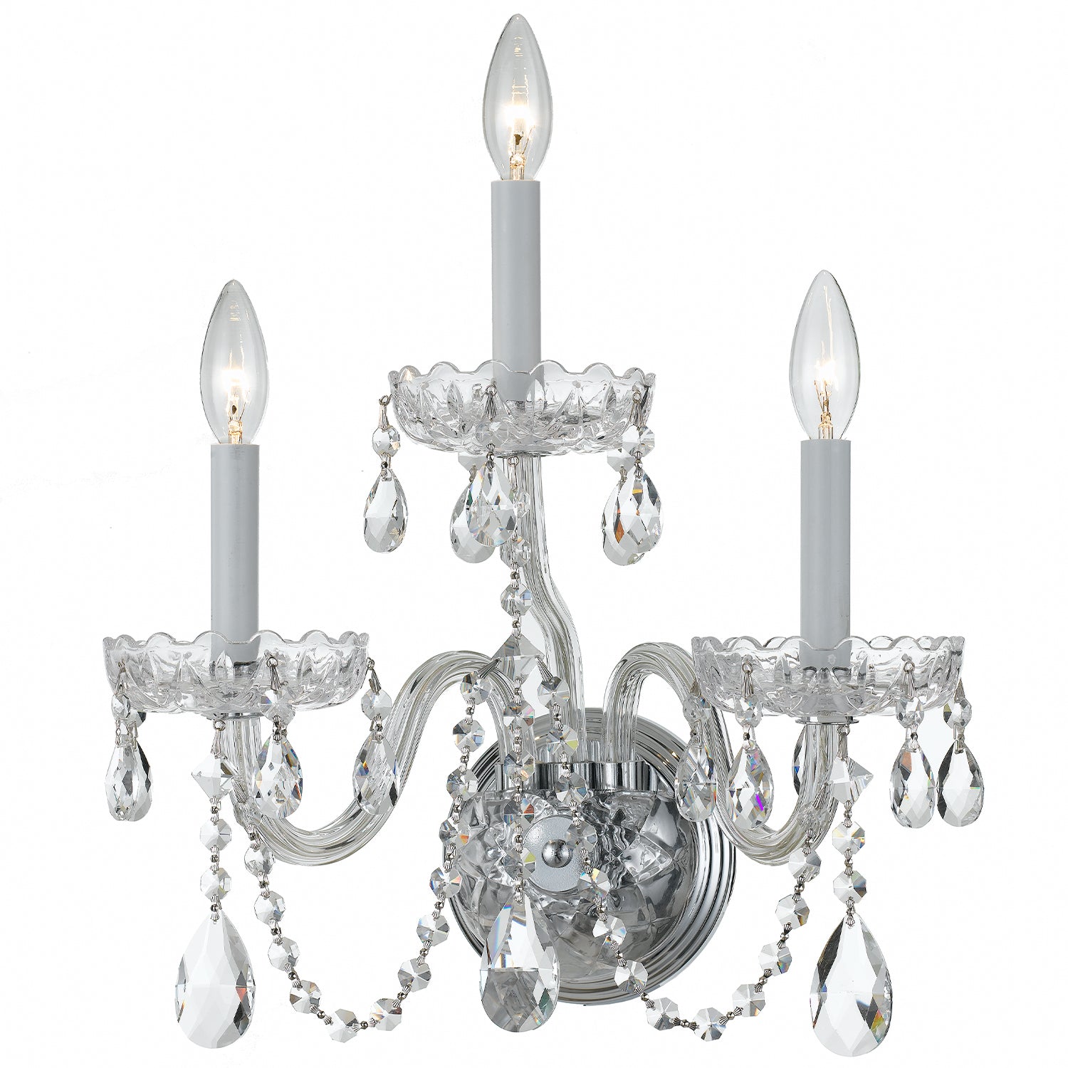 CRYSTORAMA, TRADITIONAL CRYSTAL SCONCE, WALL SCONCES