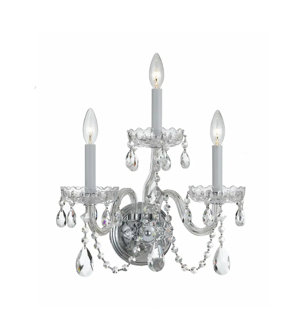 CRYSTORAMA, TRADITIONAL CRYSTAL SCONCE, WALL SCONCES